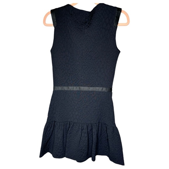 The Kooples Zip Front Jacquard Knit Sleeveless Mini Dress - Picture 3 of 7